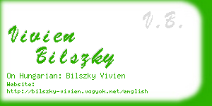 vivien bilszky business card